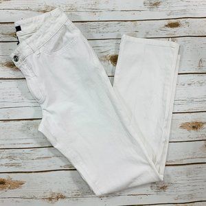 Chaps Women's Pants White Flat Front Sz 4